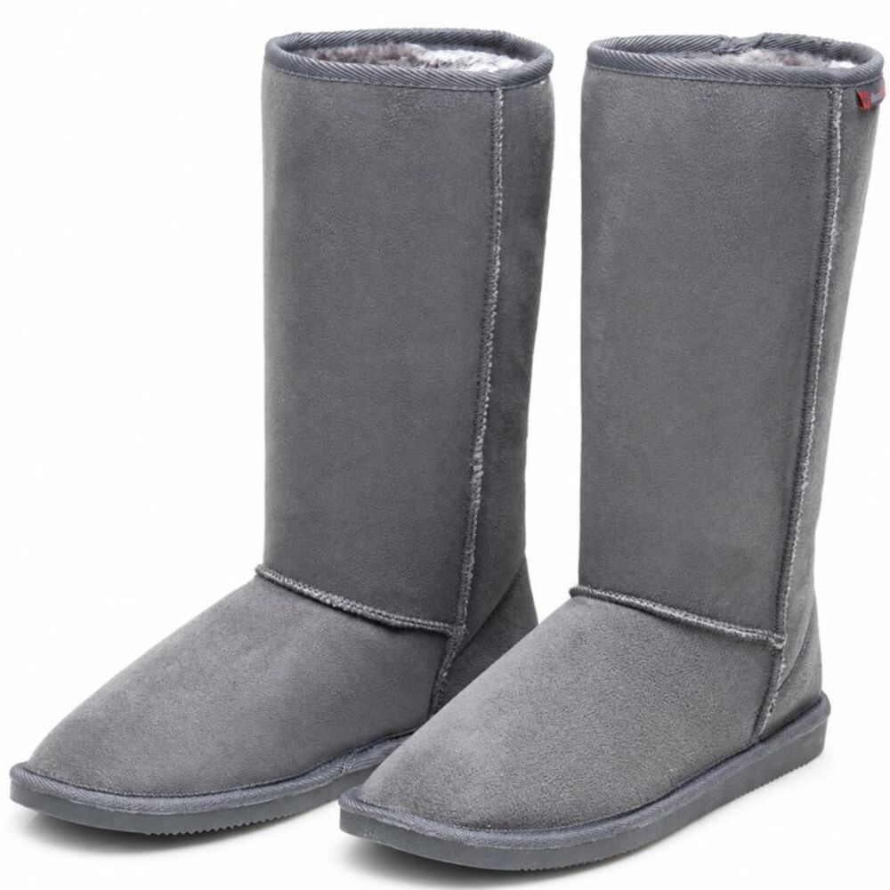 Alpine Swiss Womens Boots Mid Calf 11.5” Aussie Faux Fur Warm Shearling Shoes - Picture 4 of 8